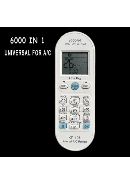 Electrolux ve Tüm Markalar Için Universal Kodlanabilir Ayarlanabilir Evrensel Kılima Klima Akıllı Kumandası Mz