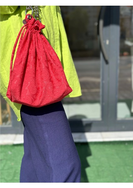 Pembe Güpür Torba Çanta modelleri