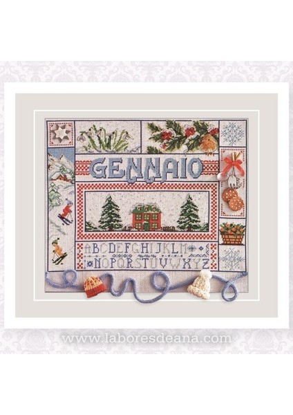 Punto de Cruz Cuadros 12 Meses Del Ano Nakış Elişi Hobi Dergisi No: 1 – 12 fırsatları