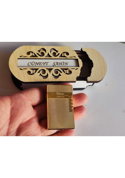 Çakmak Kişiye Özel Isim Yazılı ve Mdf Tasarım Kutulu NO:203