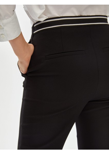 Arka Kemeri Lastikli Slim Fit Pantolon 00088 fırsatları