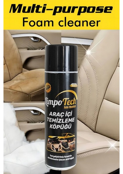 Araç Içi Köpük Temizleme Spreyi 500 Ml, Susuz Motor Temizleme Spreyi 500 ml 2'li Set modelleri