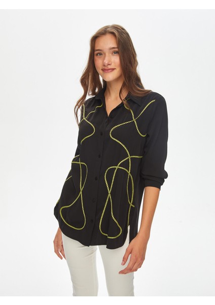 Renkli Ip Nakış Detaylı Tunik 69605 fiyatları