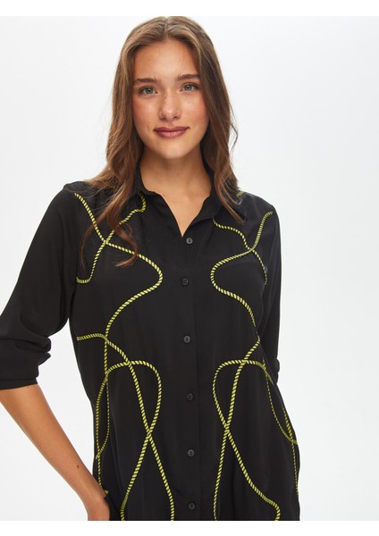 Renkli Ip Nakış Detaylı Tunik 69605 fırsatları