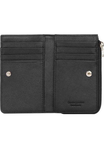 Unisex Monogram Deri Fermuarlı Kartlık – 2512Ms - Siyah fiyatları