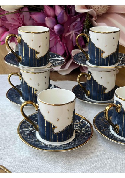 Türk Kahve Fincanı Dream 6 Kişilik 12 Parça modelleri