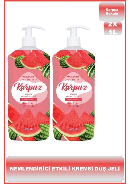 Kremli Duş Jeli Karpuz 1 L X 2 Adet