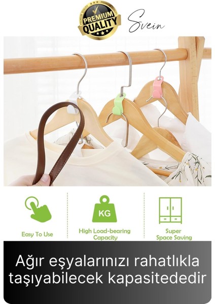 20 Adet Çok Amaçlı Askı Çoğaltıcı Gardrop Dolap Içi Düzenleyici Organizer Kanca Seti Çoklayıcı fırsatları