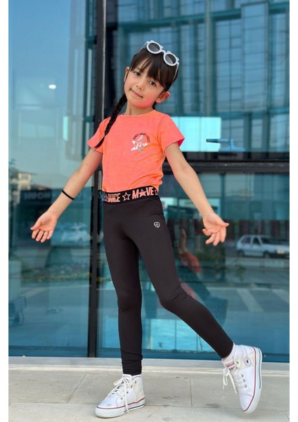 Kalp Baskılı Sevimli Takım - Turuncu modelleri