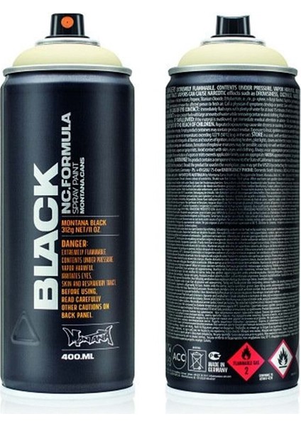 Black Seri 400 ml Sprey Boya BLK8000 Ivory