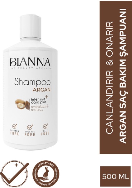 Şampuan Argan Yağlı Canlandırıcı Ve Onarıcı Saç Bakım Şampuanı - 500ml