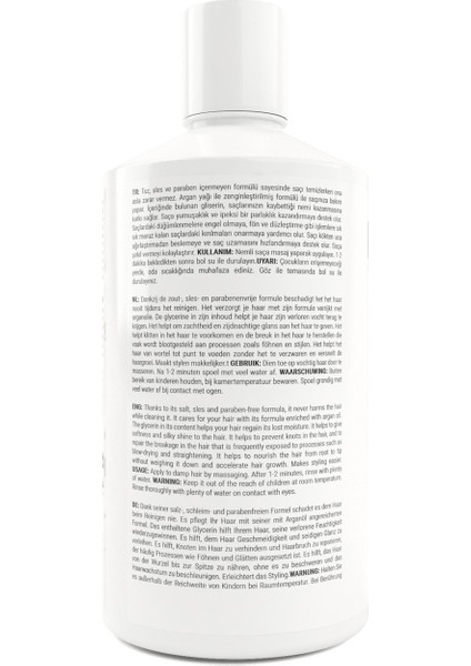 Şampuan Argan Yağlı Canlandırıcı Ve Onarıcı Saç Bakım Şampuanı - 500ml