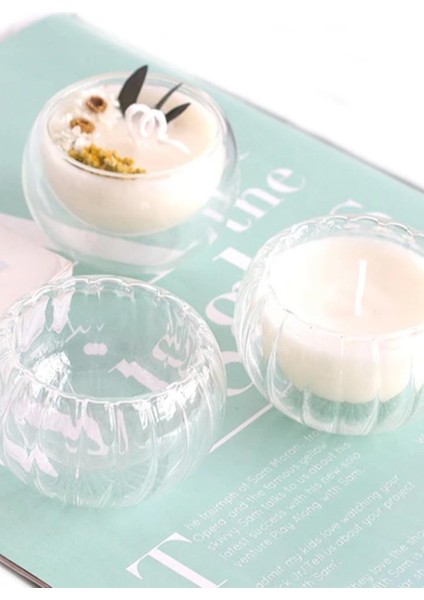 Çift Cidarlı Sosluk Drajelik Lokumluk Kahve Yanı Tabağı Borosilikat Kase Sos 6 Adet 50ML