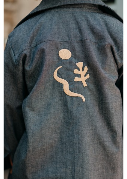 Dylan Soyut Desen Nakışlı Kot Ceket fırsatları