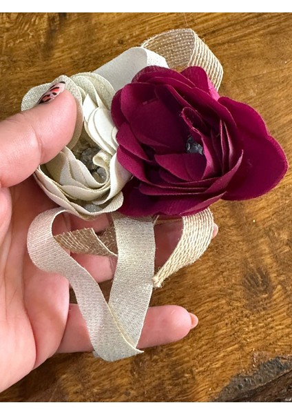 Renkli Taşlı Kadın Broş Yaka Iğnesi Türban Aksesuarı 10X10 cm