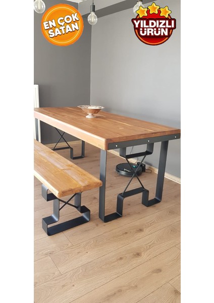 Doğal Ahşap Yemek MASASI-80-220