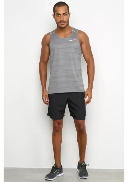 Miler Dri Fit Running Tank Top Grey Erkek Koşu Atleti Gri