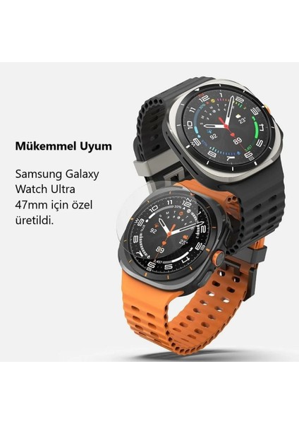 Samsung Galaxy Watch Ultra 47MM Uyumlu 3 Adet Şeffaf Ekran Koruyucu Nano Jelatin