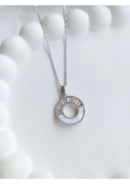 Çelik Silver Taşlı Kadın Kolye fiyatları