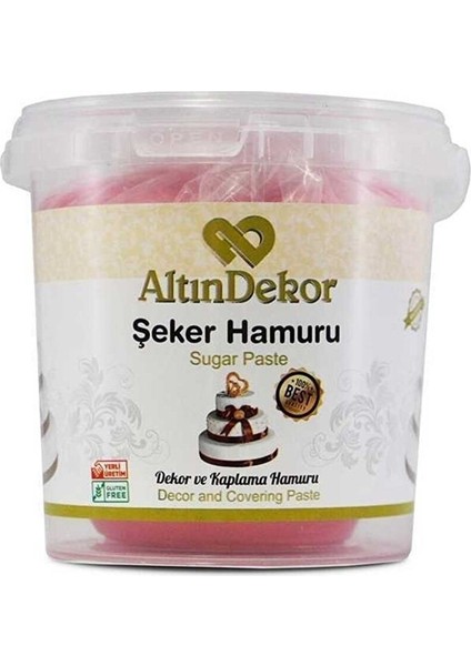 Altın Usta Şeker Hamuru Açık Pembe 1 kg