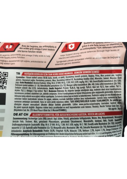 Proplan Vital Functions Somonlu Yetişkin Kedi Maması 3 kg fırsatları