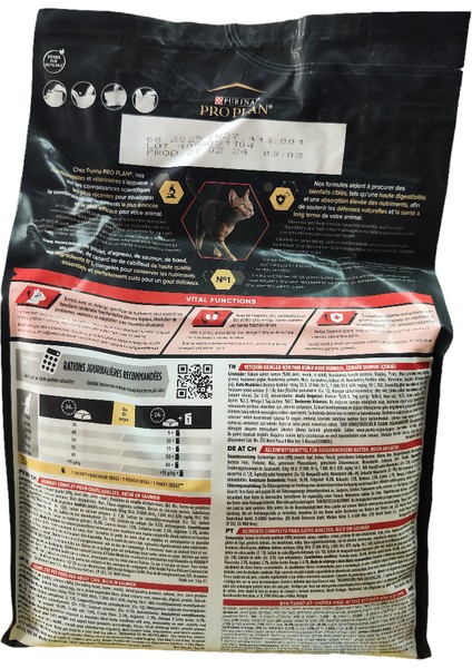 Proplan Vital Functions Somonlu Yetişkin Kedi Maması 3 kg indirimleri