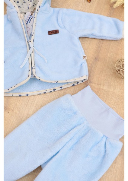 Erkek Bebek Peluş 2 Li Kapişonlu Takım Seti STL6782 fiyatları