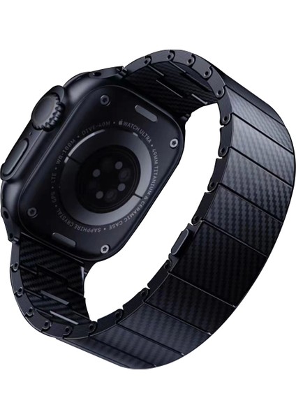 Apple Watch 10 Serisi 46MM Redclick KRD90 600D Karbon Fiber Kordon