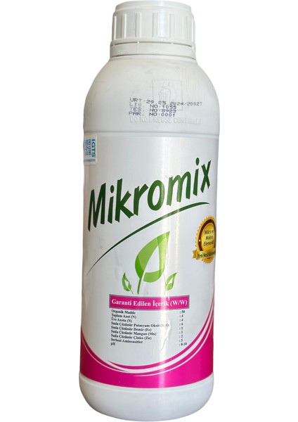 Mikromix Sıvı Gübre 1 Lt