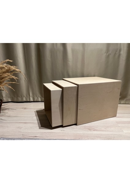 Cubic Coffee Ahşap Sehpalar