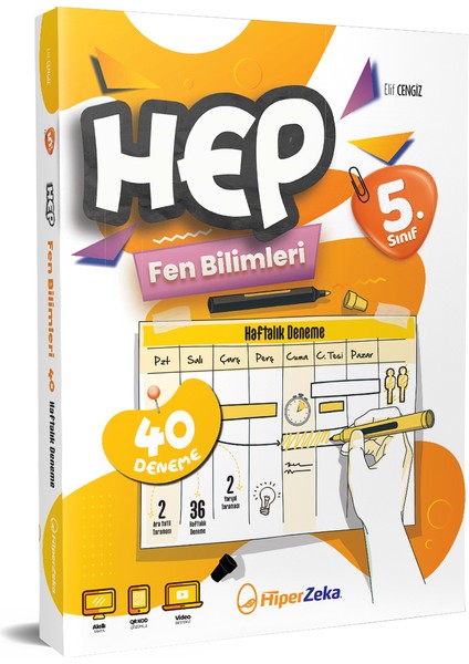 5. Sınıf Haftalık Hep Fen Bilimleri 40 Deneme