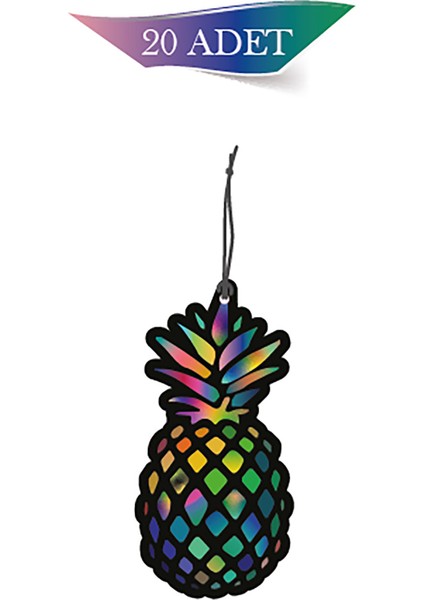 Bymeyla Ananas Tasarımlı 20'li Oto Kokusu ve Oto Aksesuarı