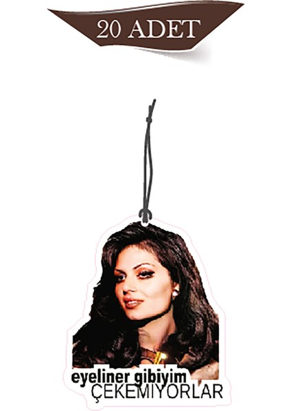 Bymeyla Sinema Sultanı Eyeliner Gibiyim Tasarımlı 20'li Oto Kokusu ve Oto Aksesuarı