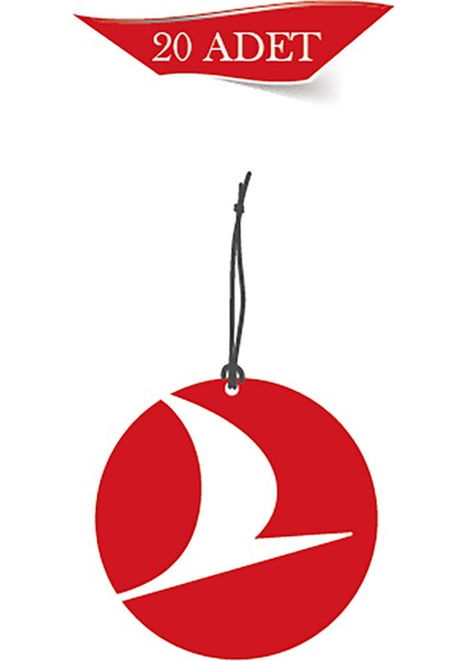 Bymeyla Türk Hava Yolları Tasarımlı 20'li Oto Kokusu ve Oto Aksesuarı