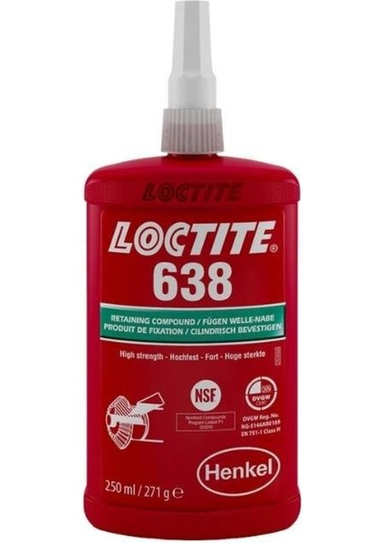 638 Yüksek Mukavemetli Sıkı Geçme / Boşluk Doldurma (250ML)