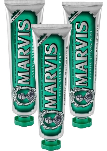 Classic Strong Mint Diş Macunu 85 ml 3 Adet