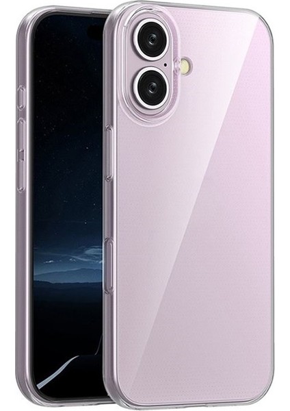 Apple iPhone 16 Plus Kılıf Kamera Korumalı Silikon Şeffaf + Ekran Koruyucu