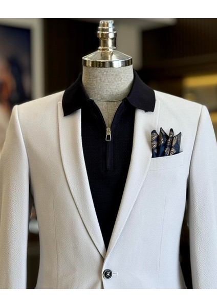 İtalyan Stil Slim Fit Ceket Pantolon Takım Elbise Gri T12517 fiyatları