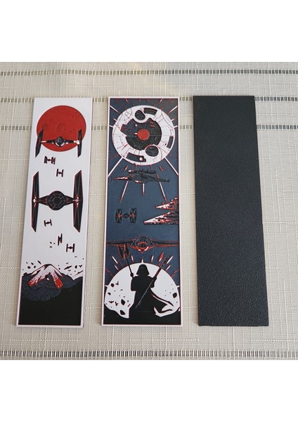 3 Lü Star Wars Temalı Kabartmalı Kitap Ayracı Seti 3D 3 Boyutlu Altındal Home