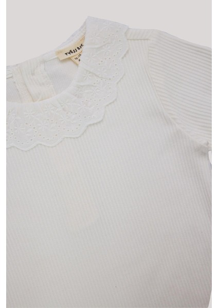 Kız Bebek Ekru Tulum modelleri