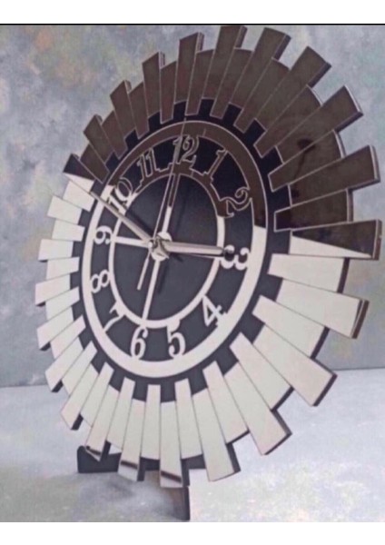 Dekoratif Modern Duvar Saati Gümüş Ayna 40 cm fırsatları
