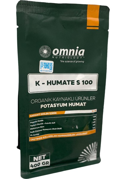 K Humate S 100 Gübre Potasyum Humat 400 Gr