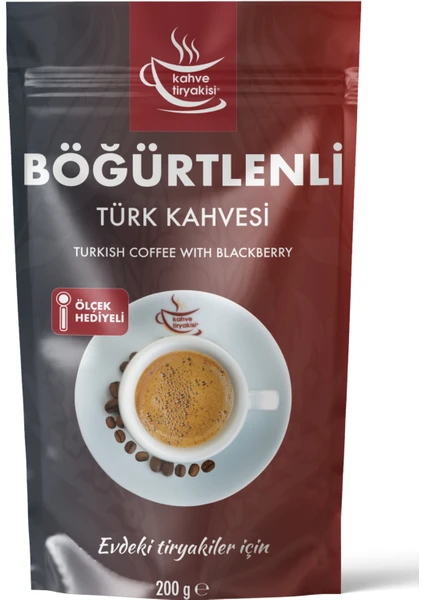 Kahve Tiryakisi Böğürtlenli Türk Kahvesi 200 gr Paket