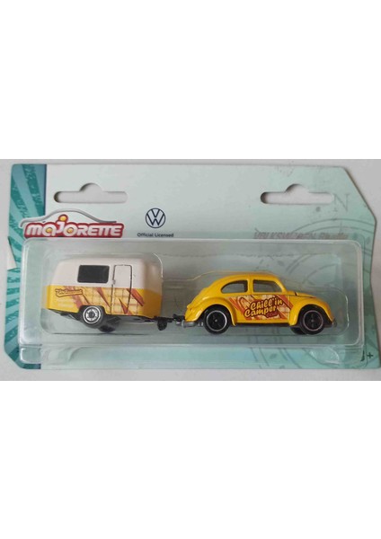 1:64 Majörette Volkswagen Römorklu Model Küçük Boy Metal