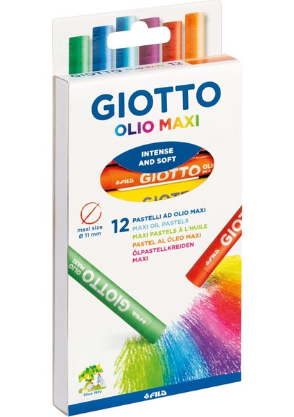 Olio Maxi Pastel Boya 12 Renk