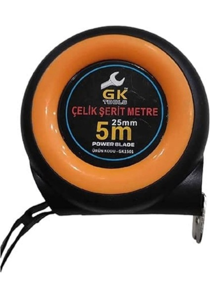 Çelik Şerit Metre 5 mt 25 mm