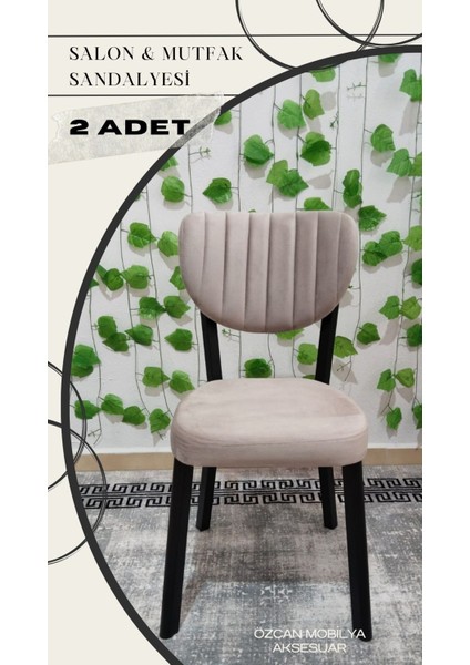 2 Adet Metal Ayak Elma Mutfak Salon Sandalyesi Kafe Restoran Sandalyesi Metal Demonte Sandalye