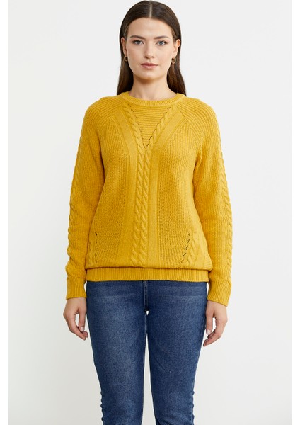 Salaş Motifli Yünlü Triko Kazak - Güneş fiyatları