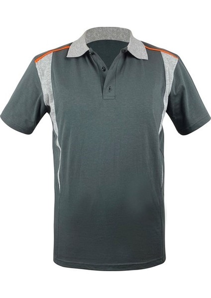 Siena Polo Yaka Kısa Kol Tişört Haki - Gri