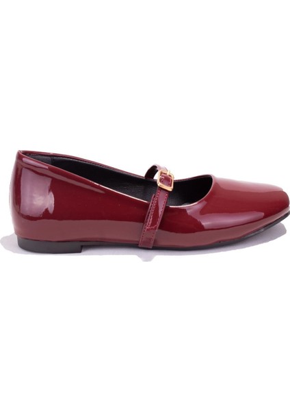 DZA07-115052BB Bordo Günlük Babet Kadın Ayakkabı fiyatları